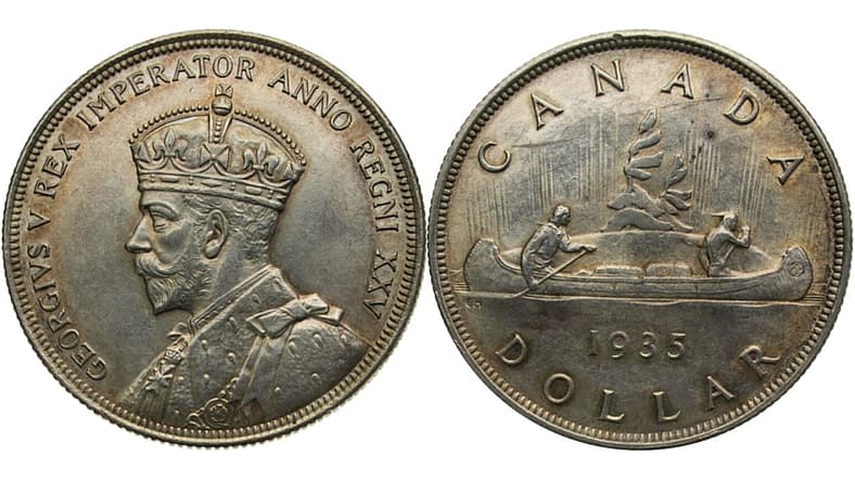 Canadian Silver Dollar, Credit Windrain, Wiki Media (Creative Commons Attribution-Share Alike 4.0 International license)