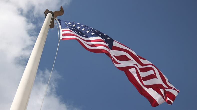 flagpole with american flag