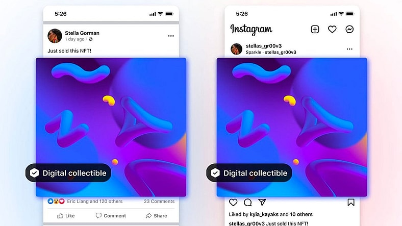 NFTs on Facebook and Instagram