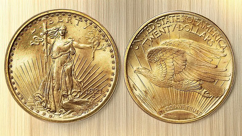 1921 Double Eagle MS66 PCGS