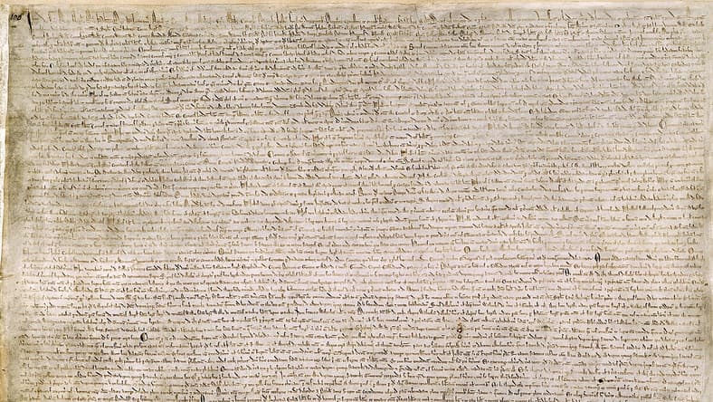 magna carta / famous historical documents