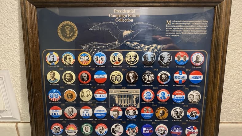 presidential campaign buttons