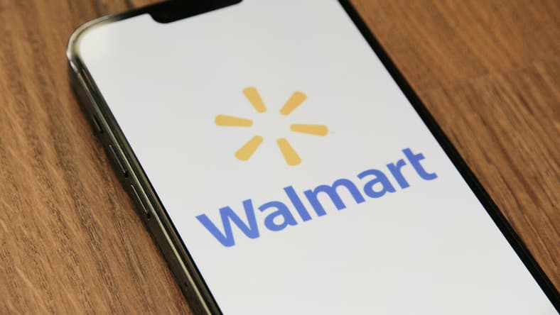 walmart on phone screen