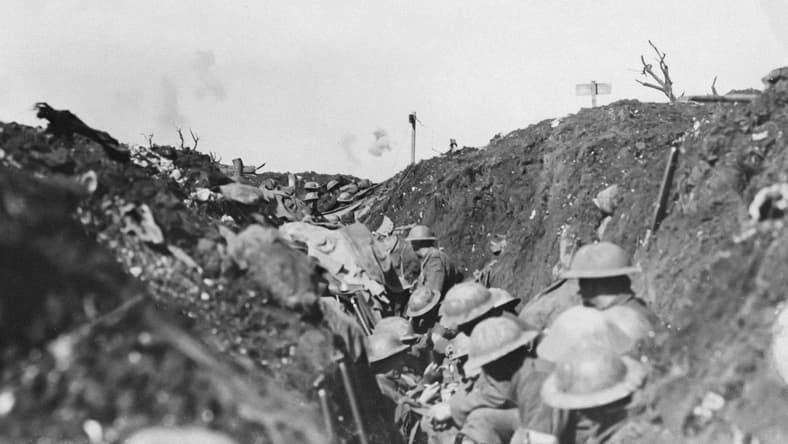 trench warfare / war / u.s.