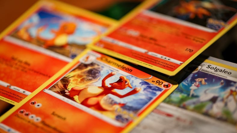 orange pokemon cards / trading card market