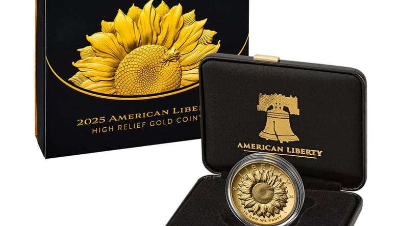 u.s. mint american liberty 2025 high relief gold coin