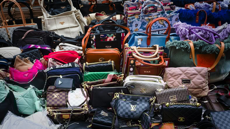 purses and handbags / most counterfeited products