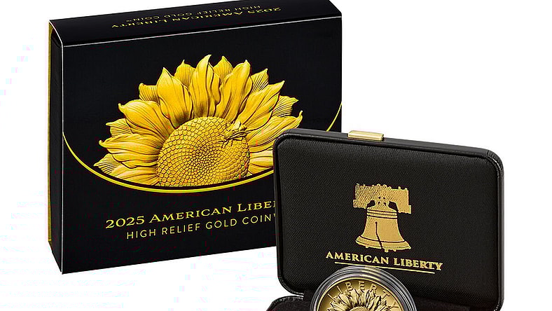 u.s. mint american liberty 2025 high relief gold coin
