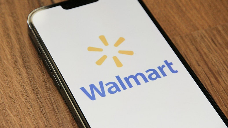 walmart on phone screen