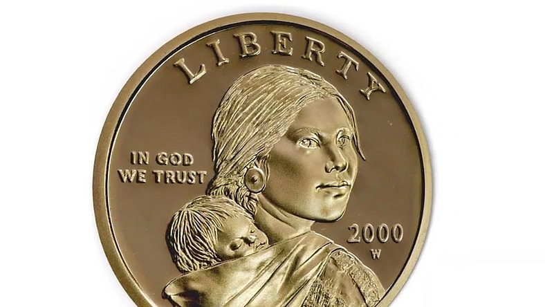 Judd-2190 Pattern 2000-W Sacagawea gold dollars / spaceflight gold dollars