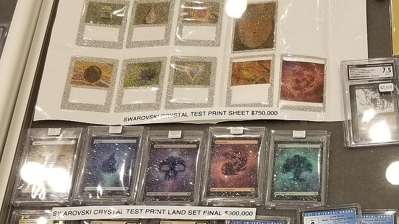 swarovski magic the gathering cards