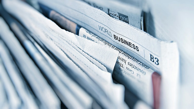 stack of newspapers / rare old newspapers
