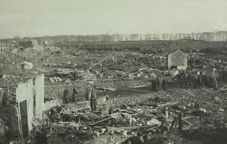 bombed wwii village