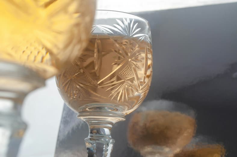 crystal goblets