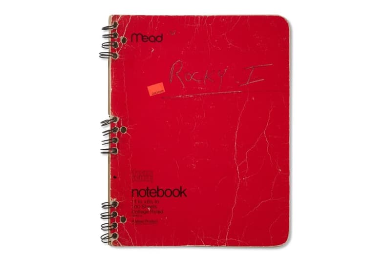 Rocky (1976): Sylvester Stallone's handwritten script notebook