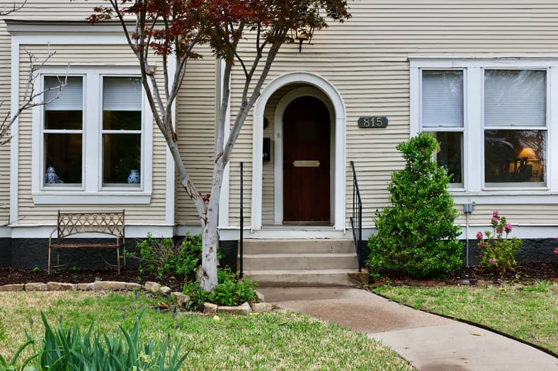 front door of house
