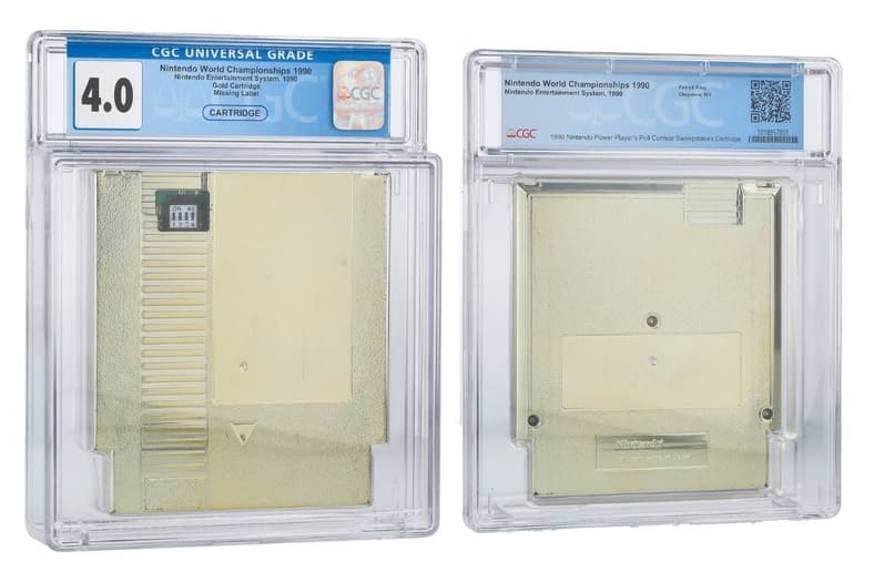 1990 NES Nintendo Gold World Championships Gold Cartridge
