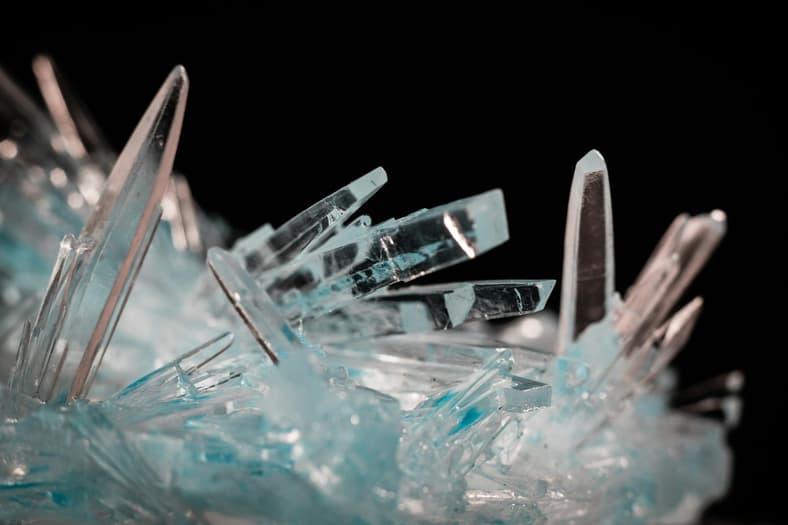 blue crystals