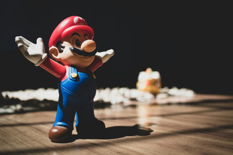 mario shaded figurine