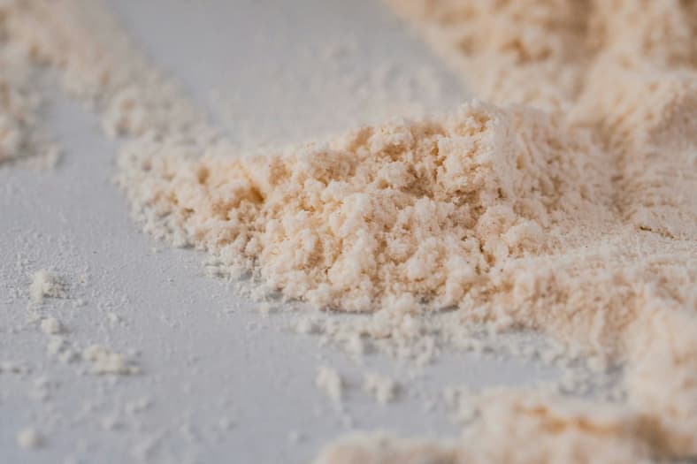 powder on table