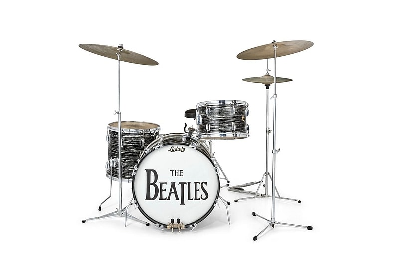 The Beatles: Ringo Starr's first Ludwig drum kit used with The Beatles from May 1963 to February 1964