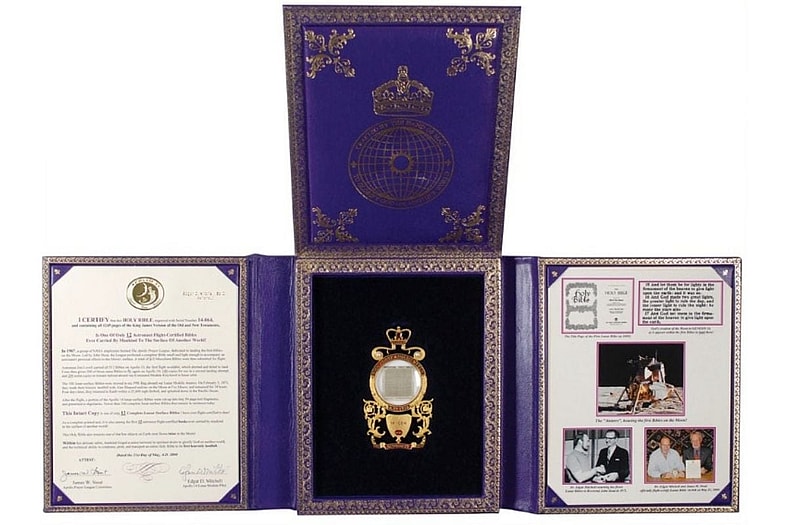 Apollo 12, 13, and 14 Flown Lunar Bibles