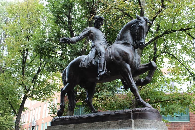 paul revere statue