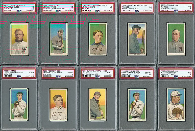1911 T206 White Border set