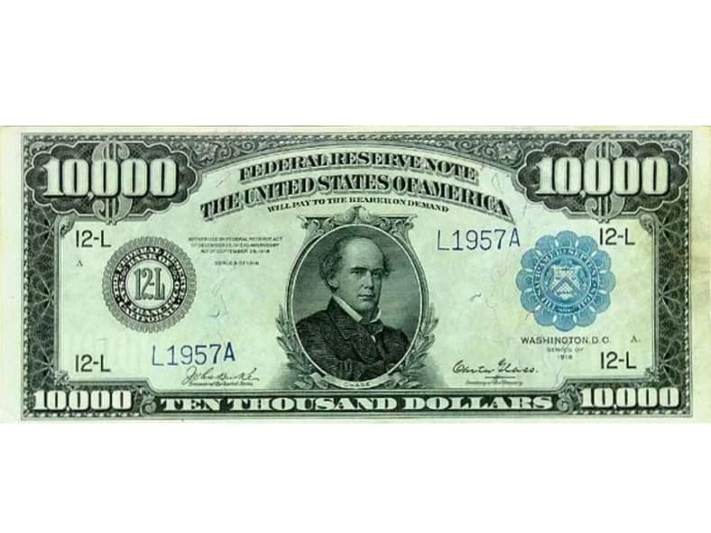 10000 Bill Public Domain
