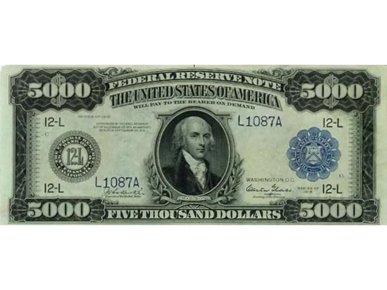 5000 Bill Public Domain