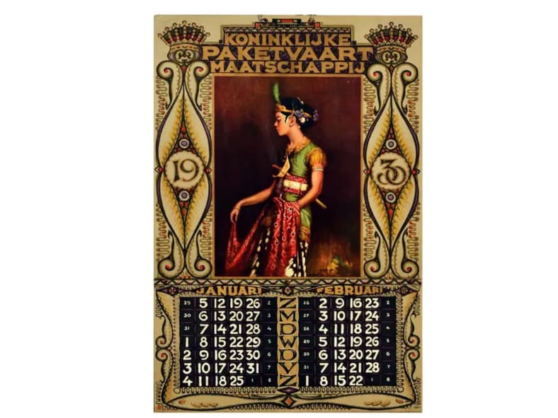 Royal Packet Company Calendar 1st Dibs