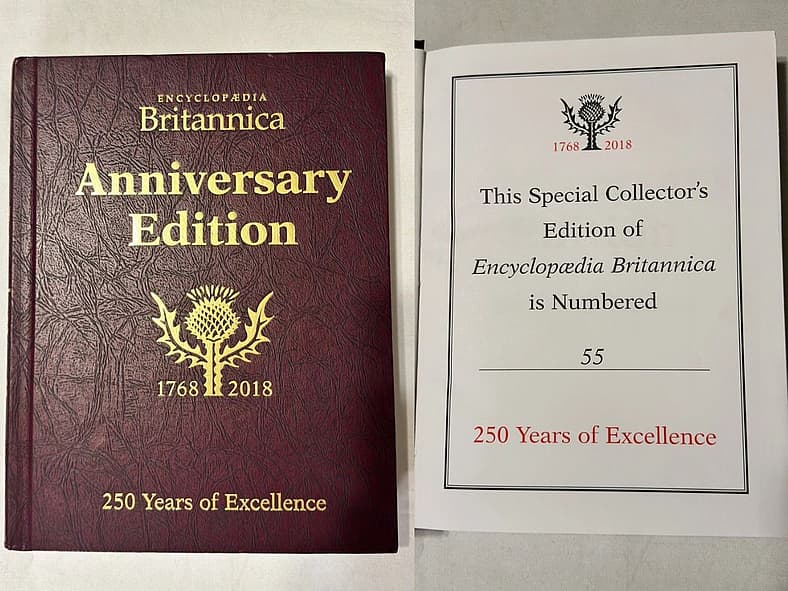 Encyclopedia Britannica Anniversary Edition eBay