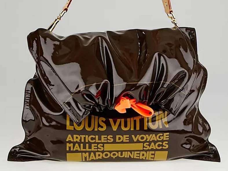 Moka Patent Leather Raindrop Besace Bag Louis Vuitton