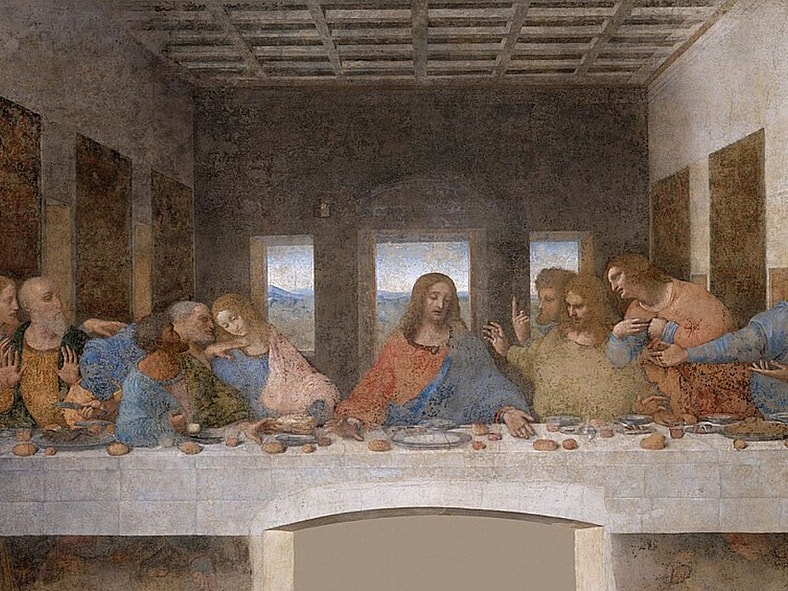 The Last Supper by Leonardo Da Vinci Wiki Commons
