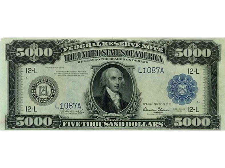 5000 Bill Public Domain