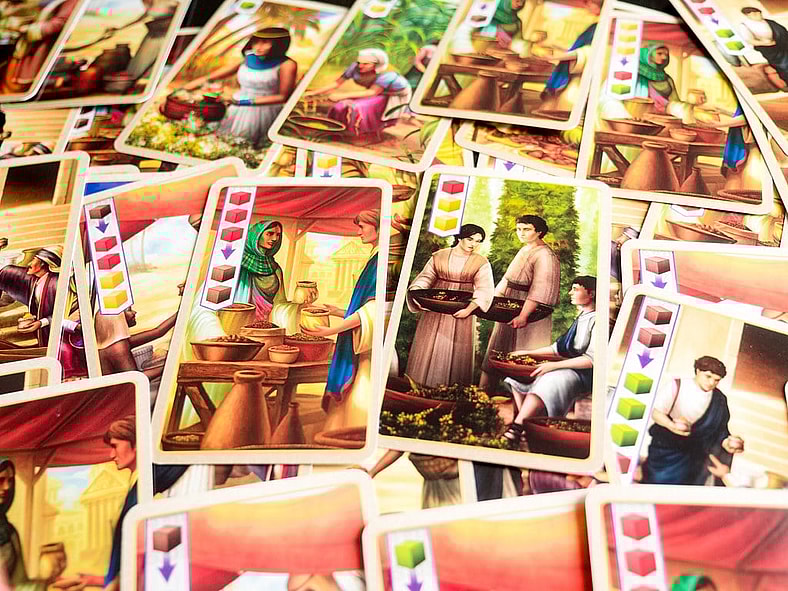 assorted trading cards