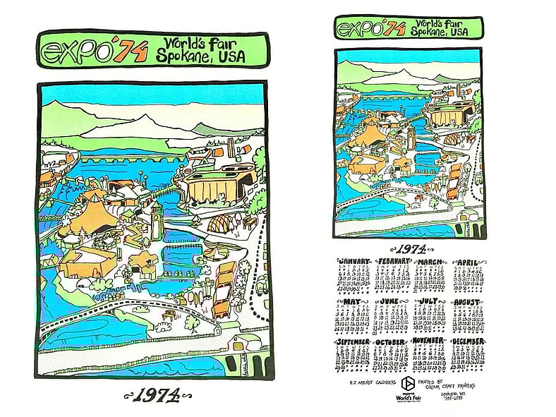 World's Fair Vintage Calendar 1st Dibs