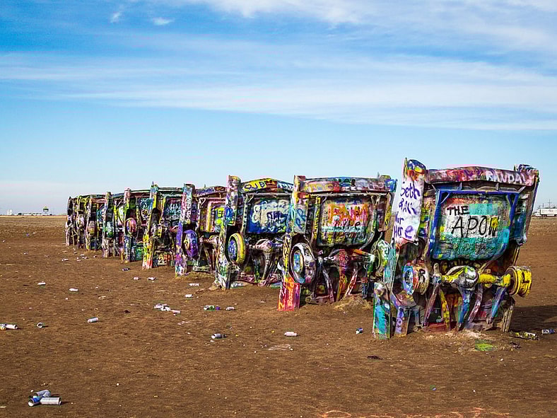 Cadillac Ranch Google Commons
