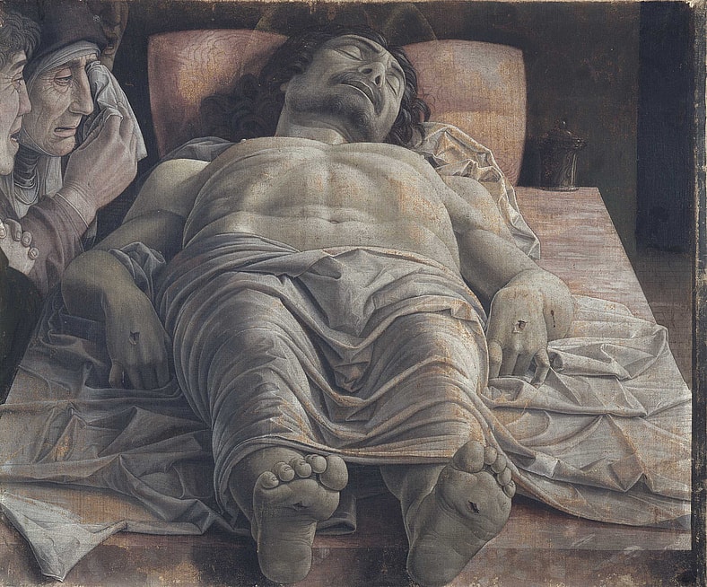 Lamentation Over the Dead Christ by Andrea Mantegna