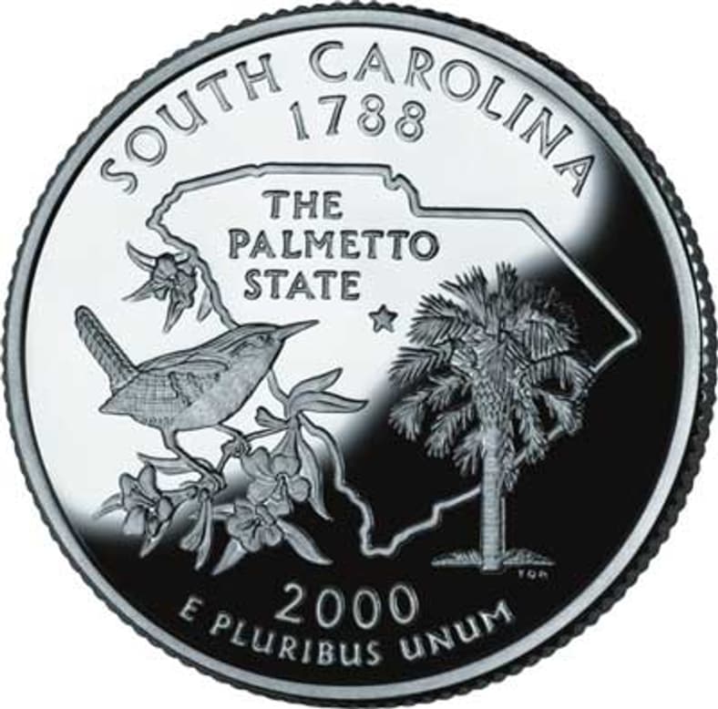 2000 P South Carolina Quarter