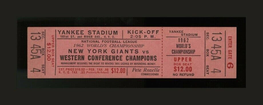 most valuable New York Giants collectibles