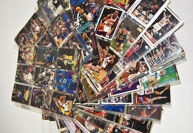 basketball, vintage, cards