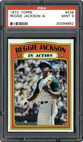 Most valuable Reggie Jackson rookie cards: 1972 Topps Reggie Jackson #436
