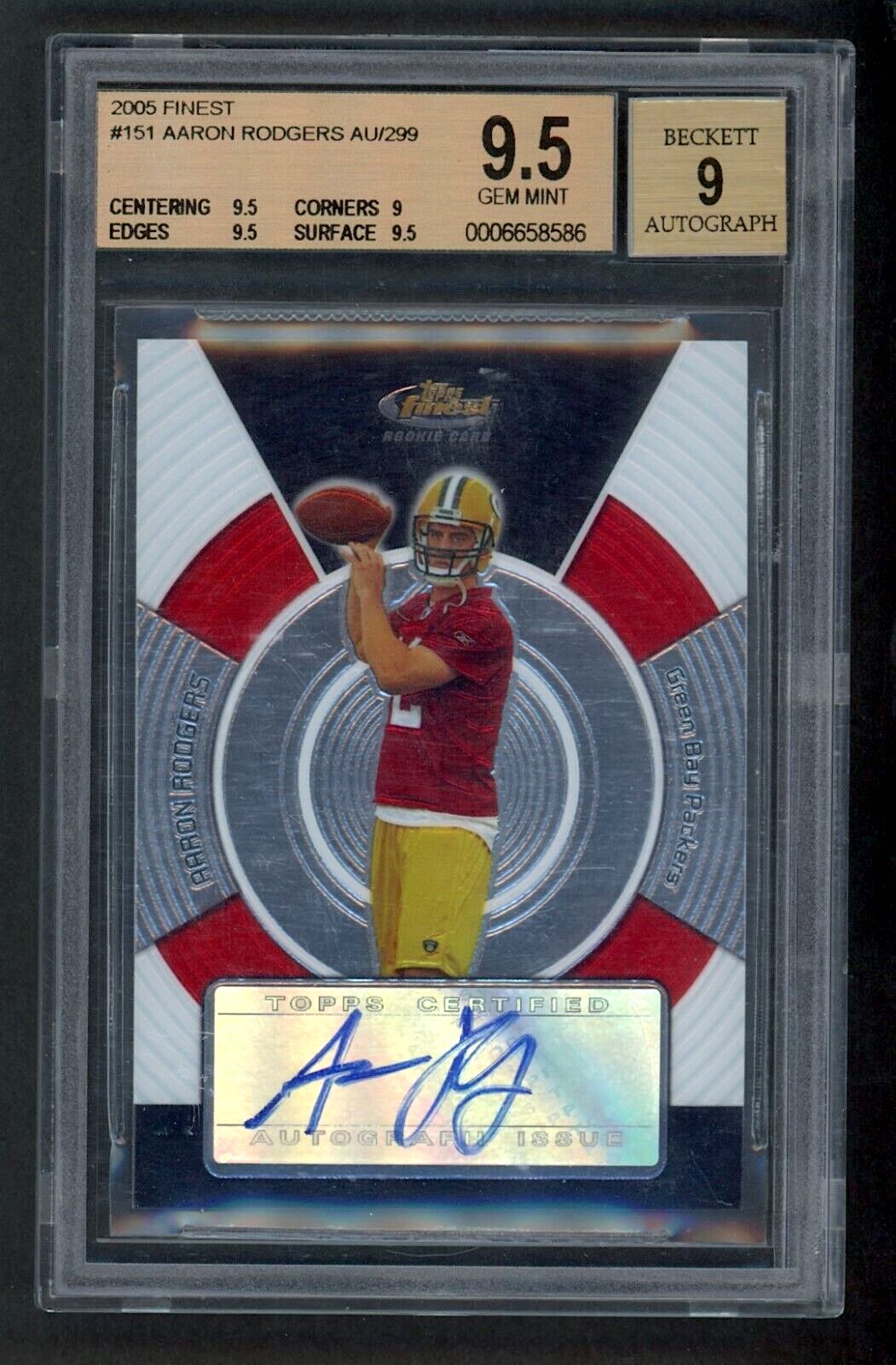 Most valuable Aaron Rodgers rookie cards: 2005 Finest Rookie Autograph