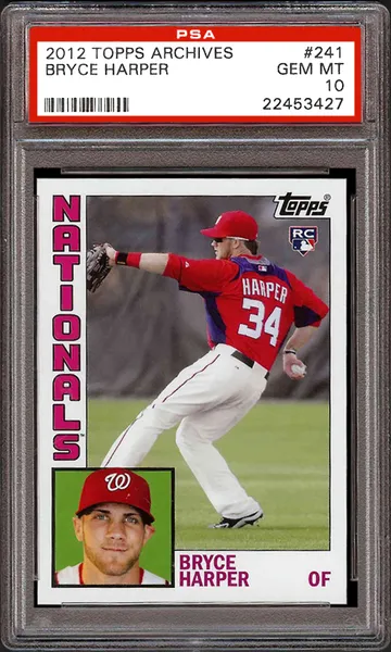 most valuable Bryce Harper Rookie Cards: 2012 Topps Archives #241