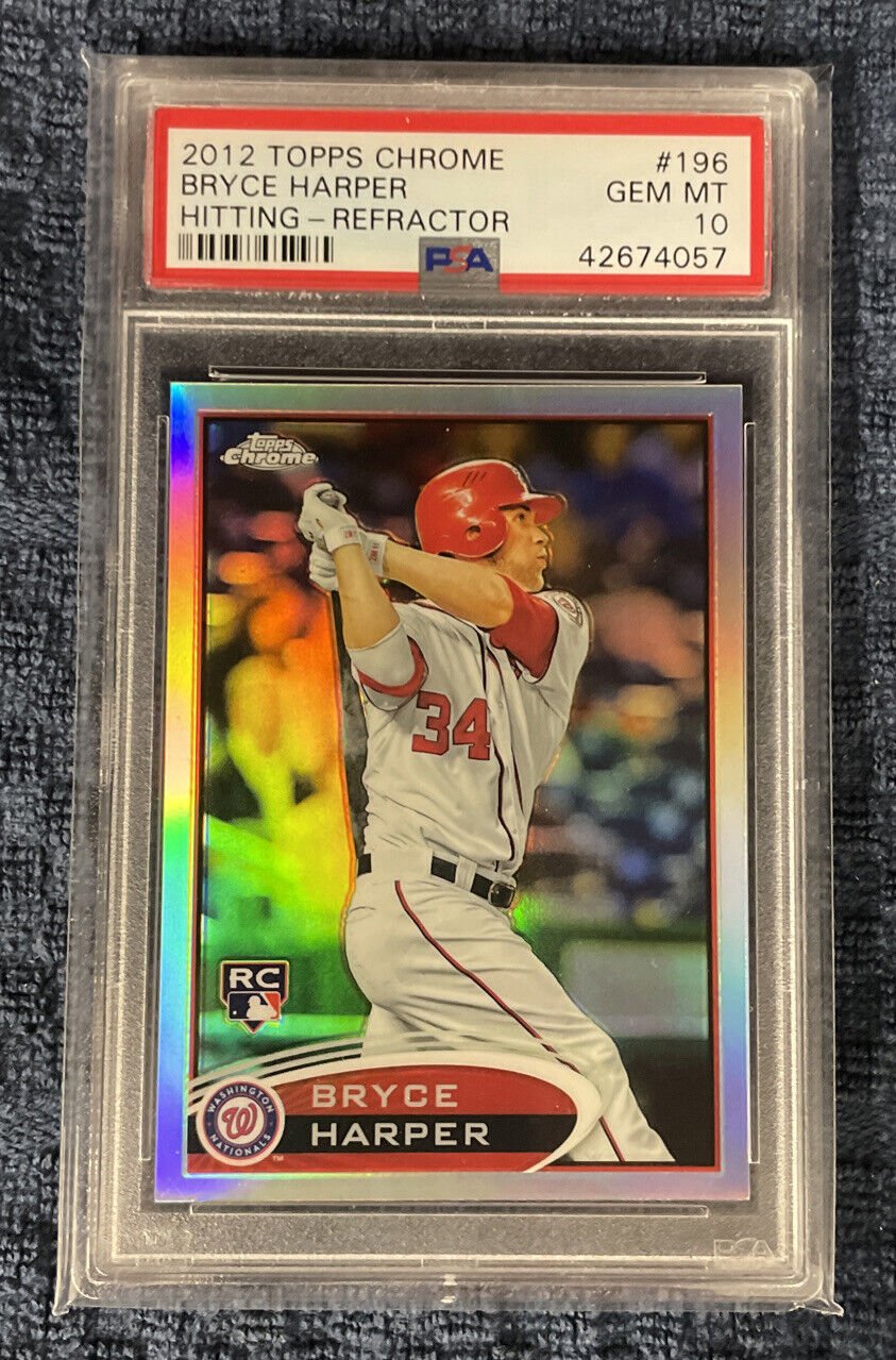 most valuable Bryce Harper Rookie Cards: 2012 Topps Chrome #196
