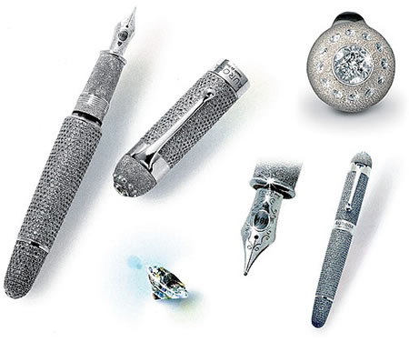 Most expensive fountain pens: Aurora Diamante 