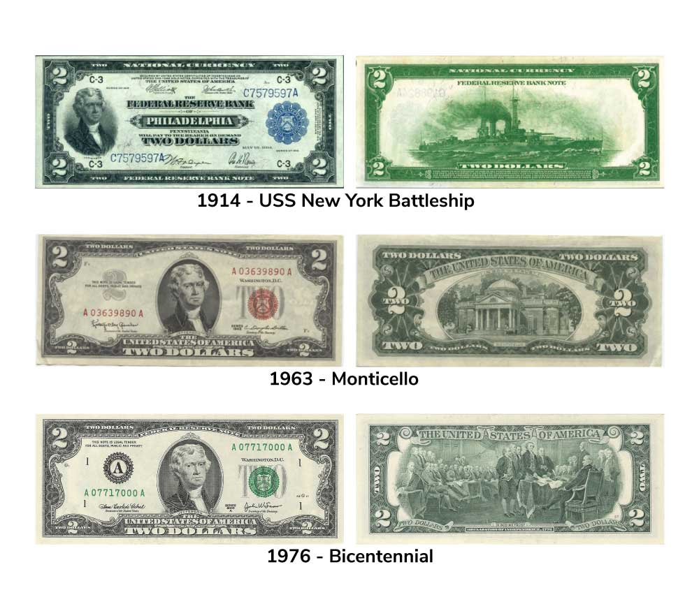 how rare two dollar bills are and collecting them