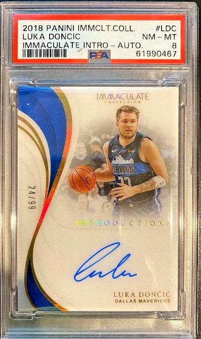Most Valuable Luka Doncic rookie cards: Panini Immaculate collection