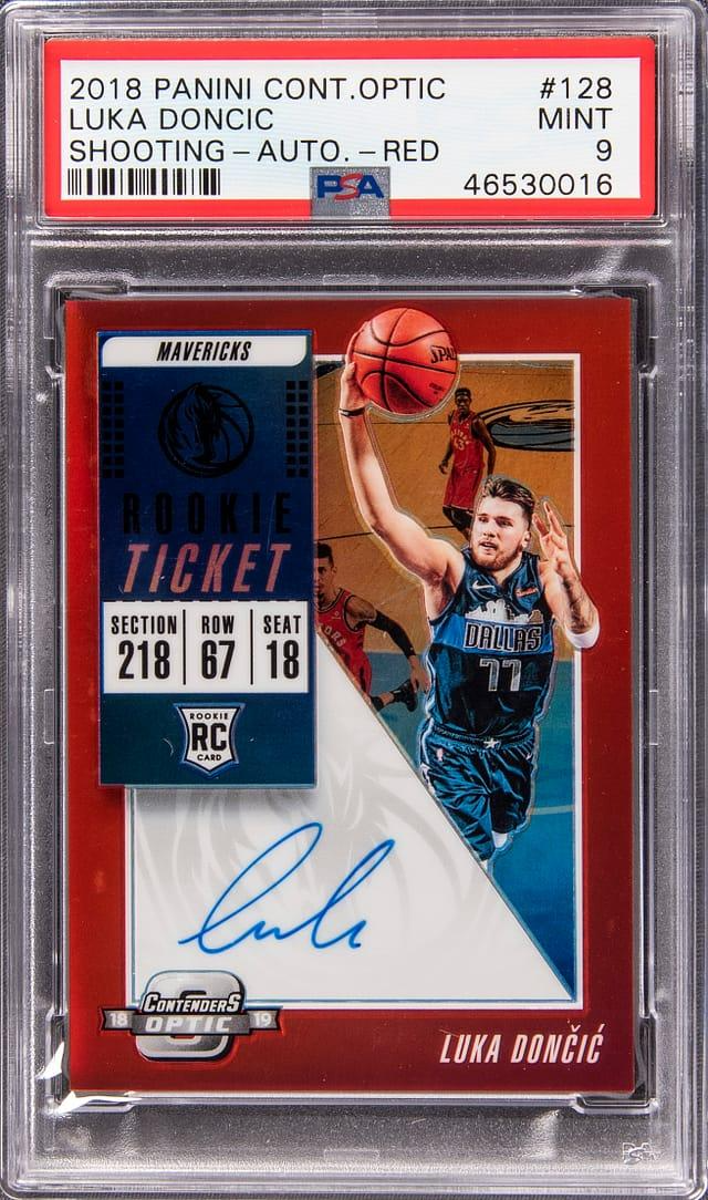 Most Valuable Luka Doncic rookie cards: Panini Contenders Autograph